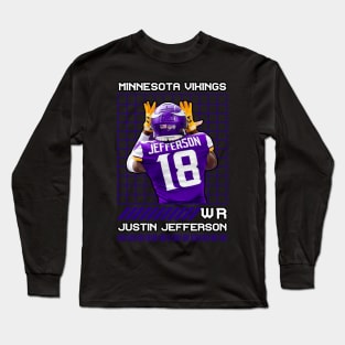 JUSTIN JEFFERSON - WR - MINNESOTA VIKINGS Long Sleeve T-Shirt